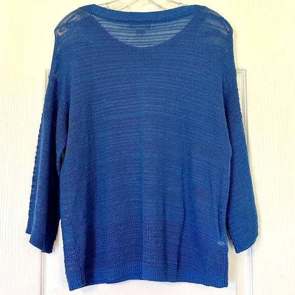 Tommy Bahama Blue Sea Grass Sweater Size XS - Picture 2 of 6